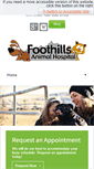 Mobile Screenshot of foothillsanimalhospital.ca